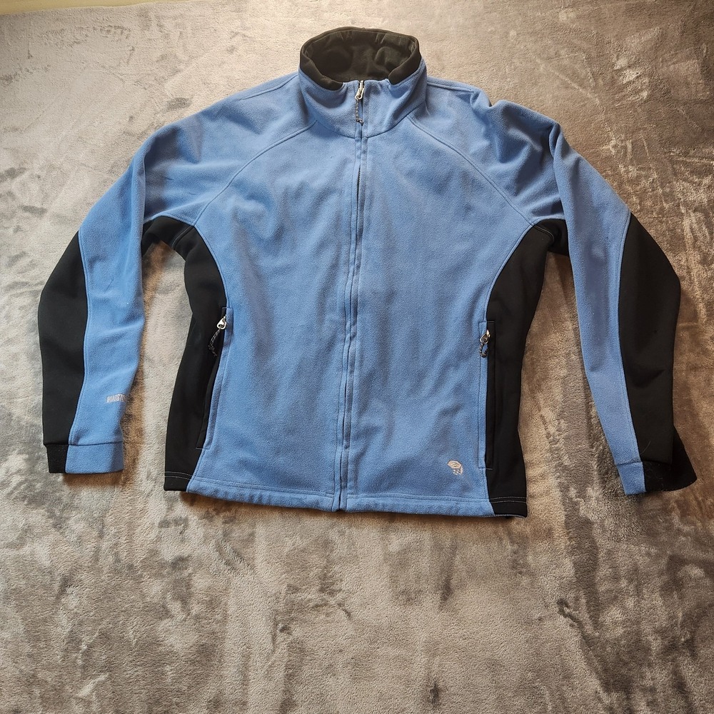 Mountain Hardwear Jacket Womens  Large Blue Gore Windstopper Full Zip Fleece